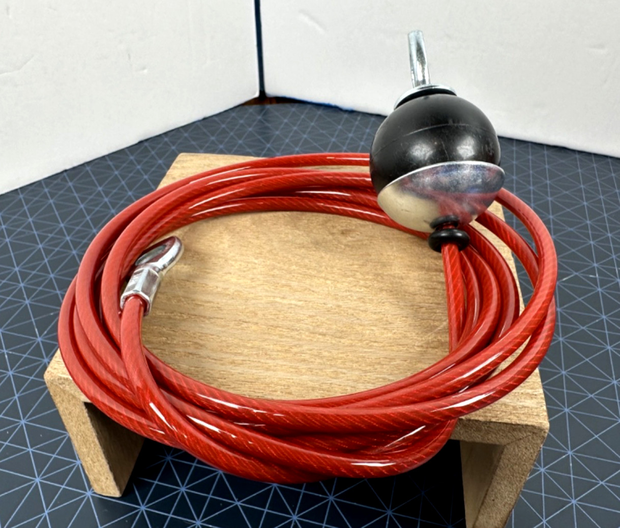 Fitness Pulley Cable for Home Gym - Weight Machine Red Cable with Stopper
