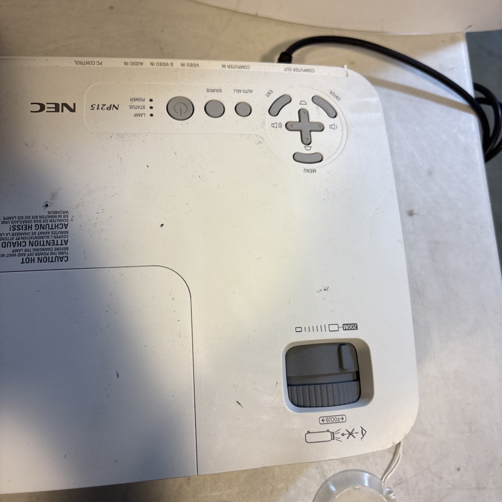 NEC NP215 DLP Engine Compact Mobile Projector. Works Great. W/ Remote