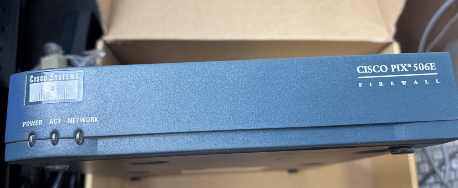 Cisco PIX 506e Fast Internet Security Appliance Firewall w/ AC Power Adapter