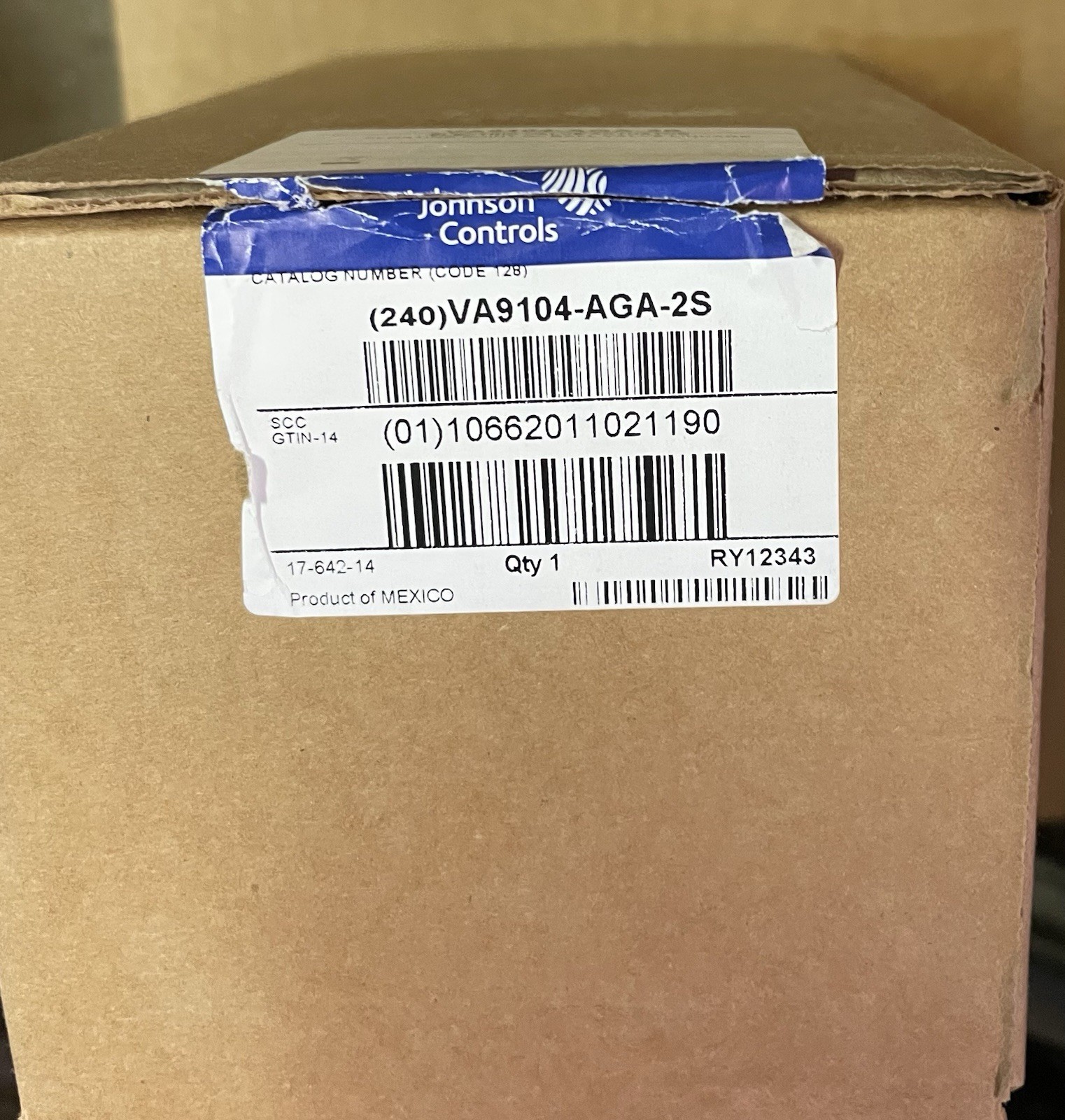 Johnson Controls VA9104-AGA-2S Electric Non-Spring Return Valve Actuator 24V