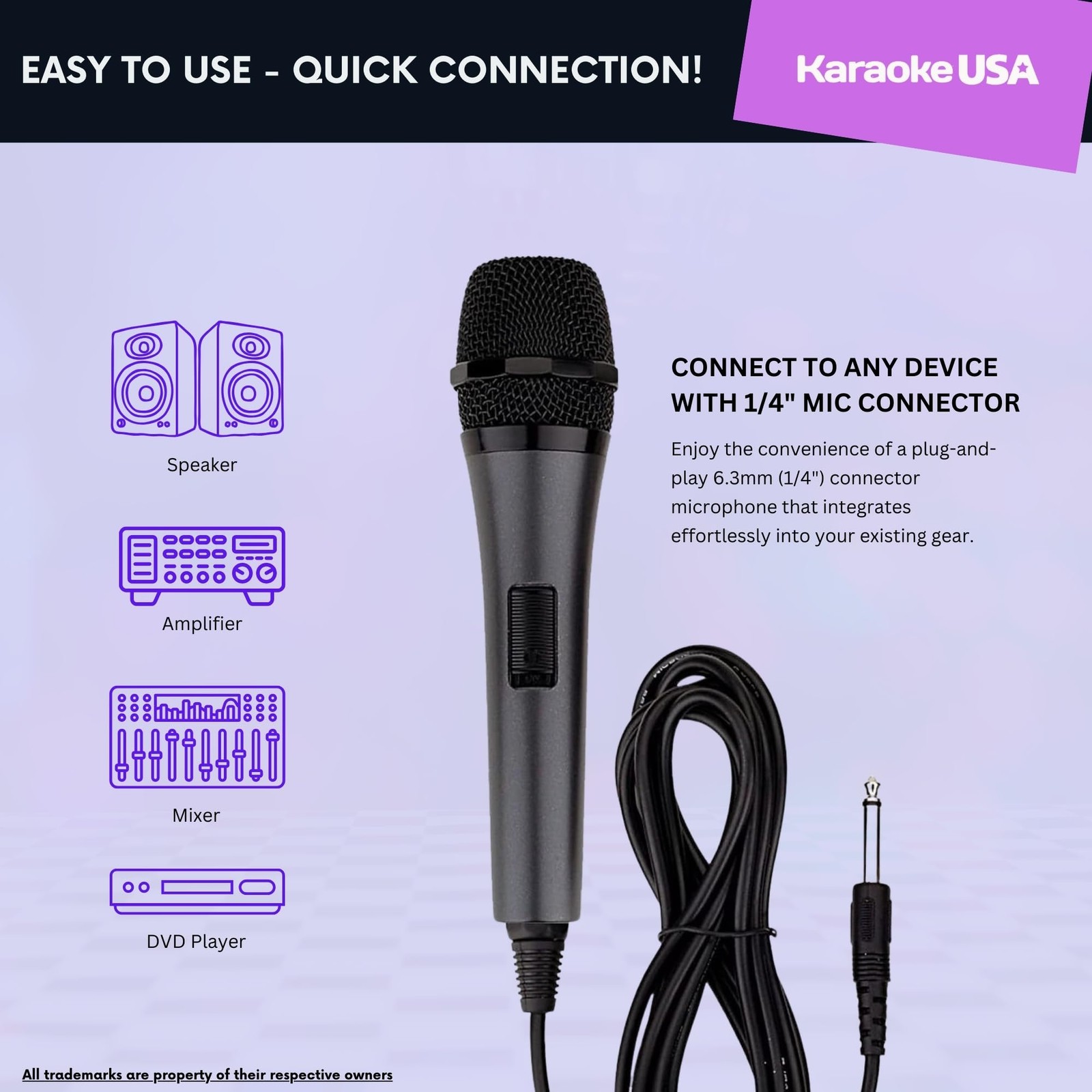 M187 Professional Dynamic Microphone (Corded),Black