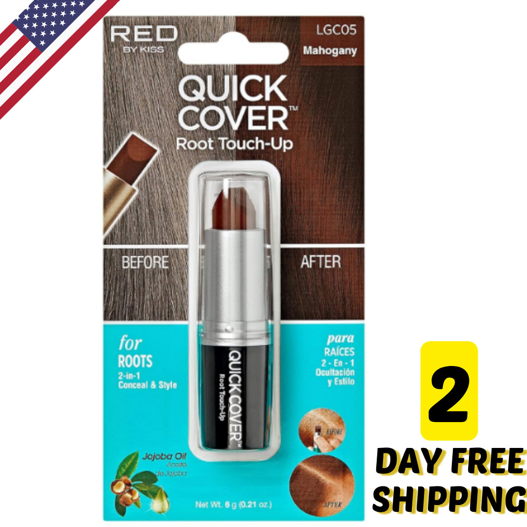 Kiss Quick Cover Gray Hair Touch Up Concealer Stick Water-Resistant (Mahogany)