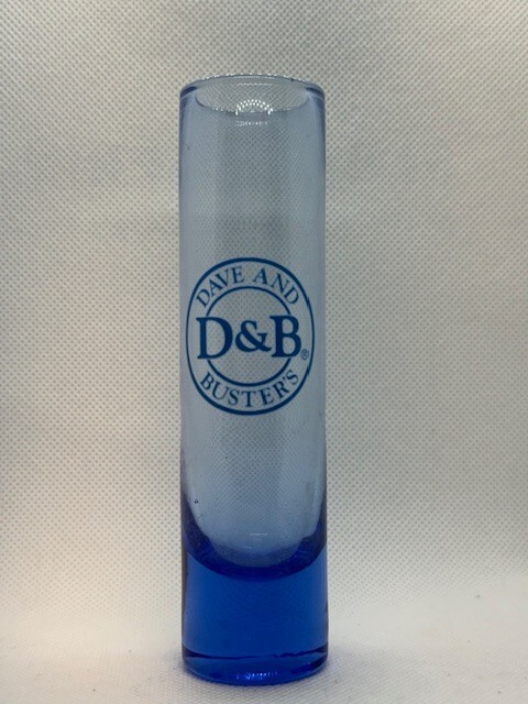 Dave and Busters 5 1/4 Tall Blue Shot Glass Shooter