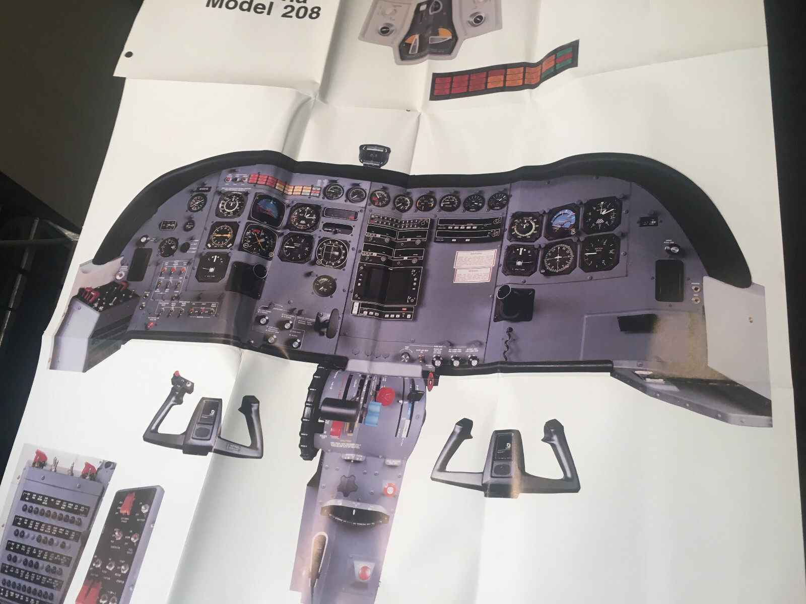 FlightSafety Cessna 208 Instrument Panel Poster