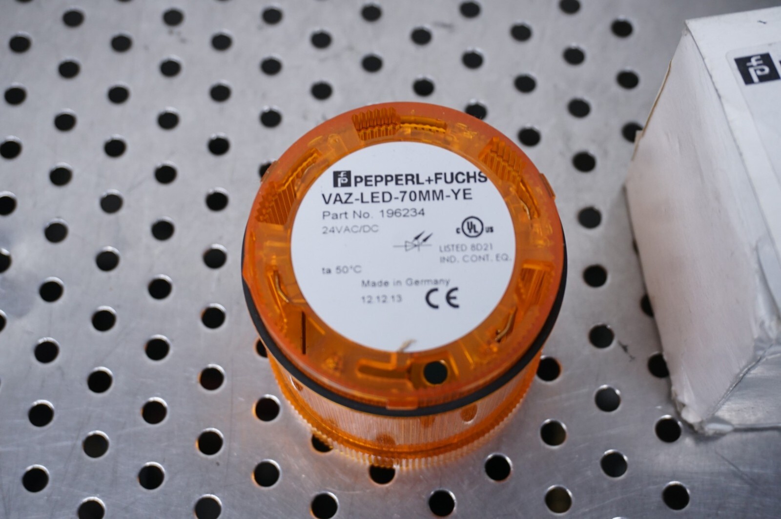 Pepperl+Fuchs 196234 VAZ-LED-70MM-YE Yellow Stack Light Optical Indicator LED