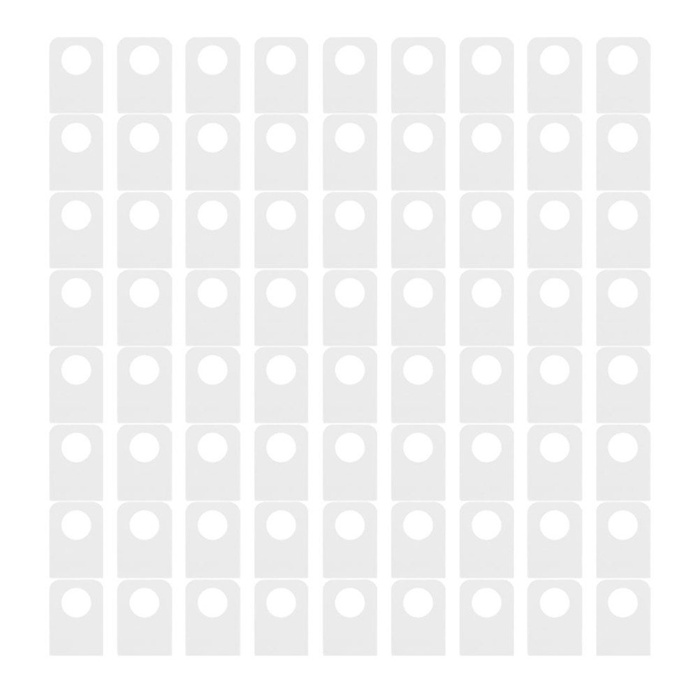 300Pcs Self Adhesive Clear Plastic Hang Tabs Strong Stick for Peg Hook and Boxes
