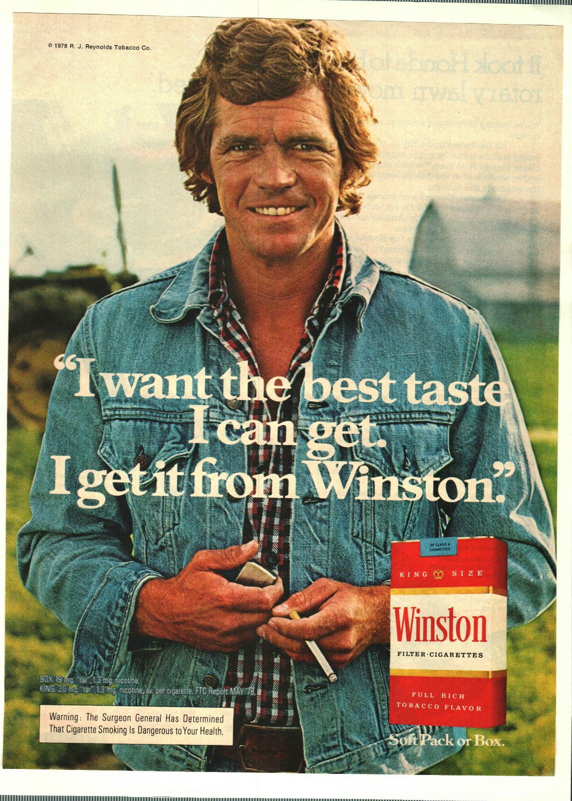 1979 Winston Cigarettes, Honda Mowers HR-21 Vintage Print Ads