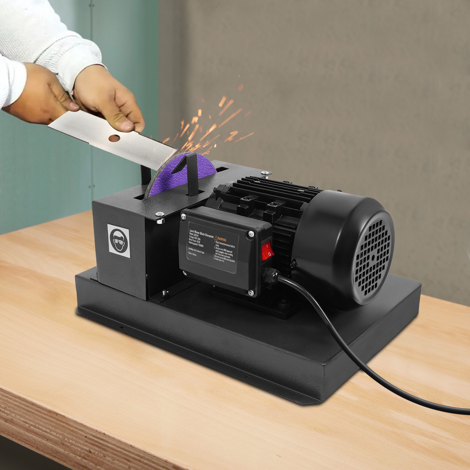 Lawn Mower Blade Sharpener Blade Sharpening Blade Grinding Machine 1700 RPM 500W