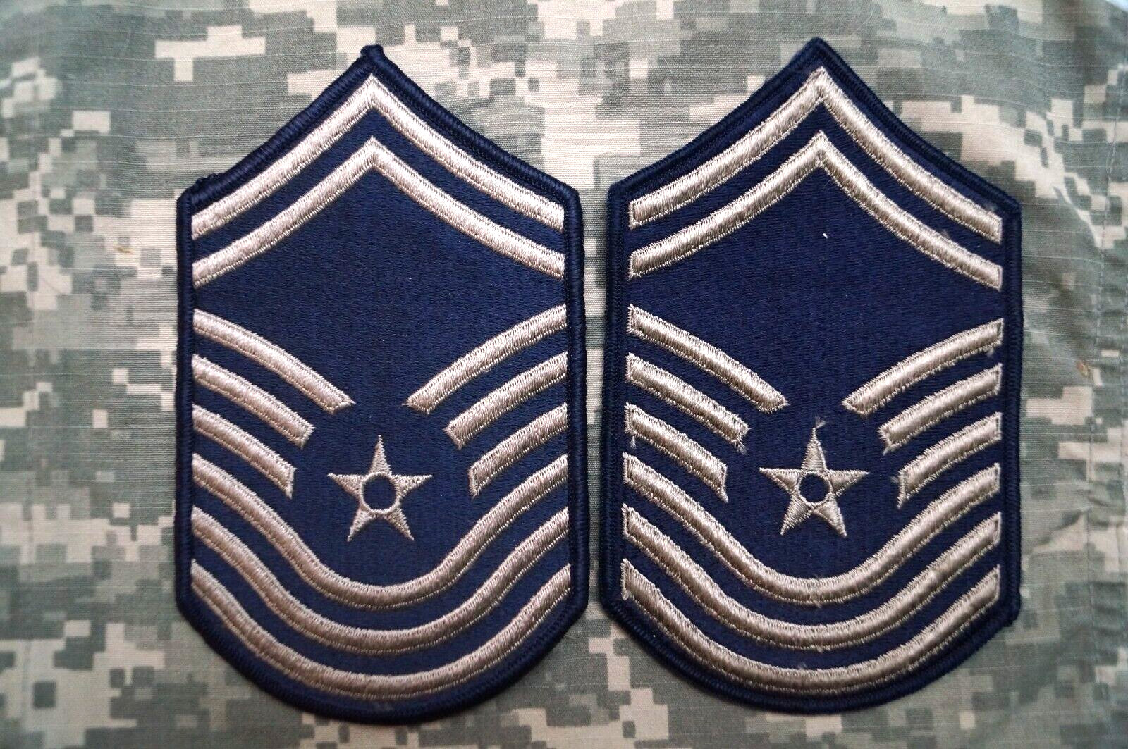Military Patch USAF Dress Color Pre-'97 Chief  Master Sergeant/CMSgt Rank MALE