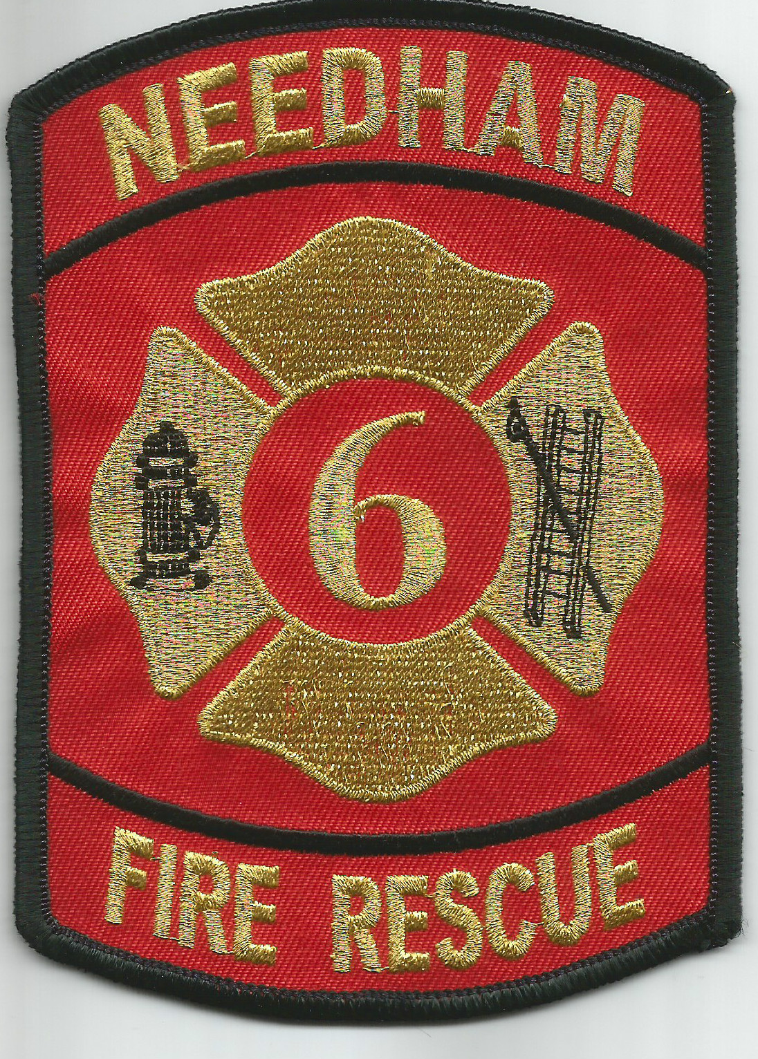 Needham / Montgomery County - Red, Texas  (3.5" x 5" size)  fire patch