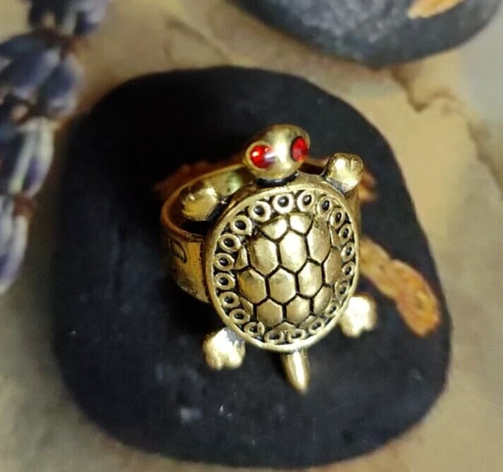 EXTREME POWERFUL MAHA LAKSHMI PARAD TORTISE WHITE MAGIC RING SUCCESS Luck A++