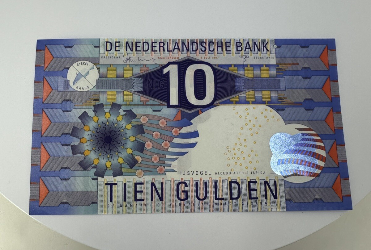1997 Netherlands 10 Gulden UNC
