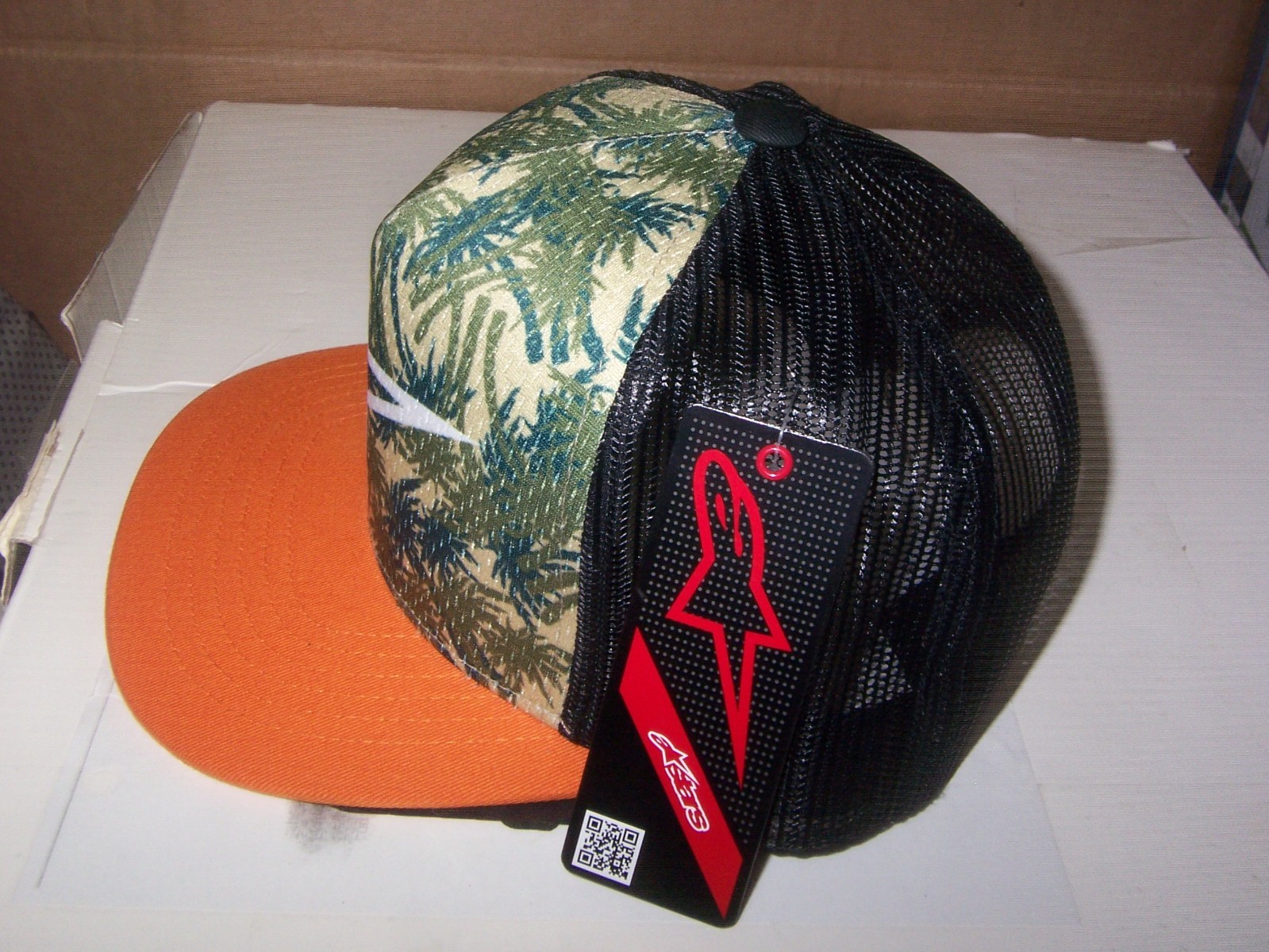 NEW With TAGS Alpinestars Logo Mesh Snap Back Article Vacation Trucker Hat
