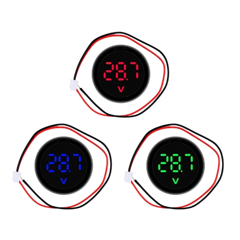 2 Wire Round Display Voltmeter For Electrical Testing And Industrial