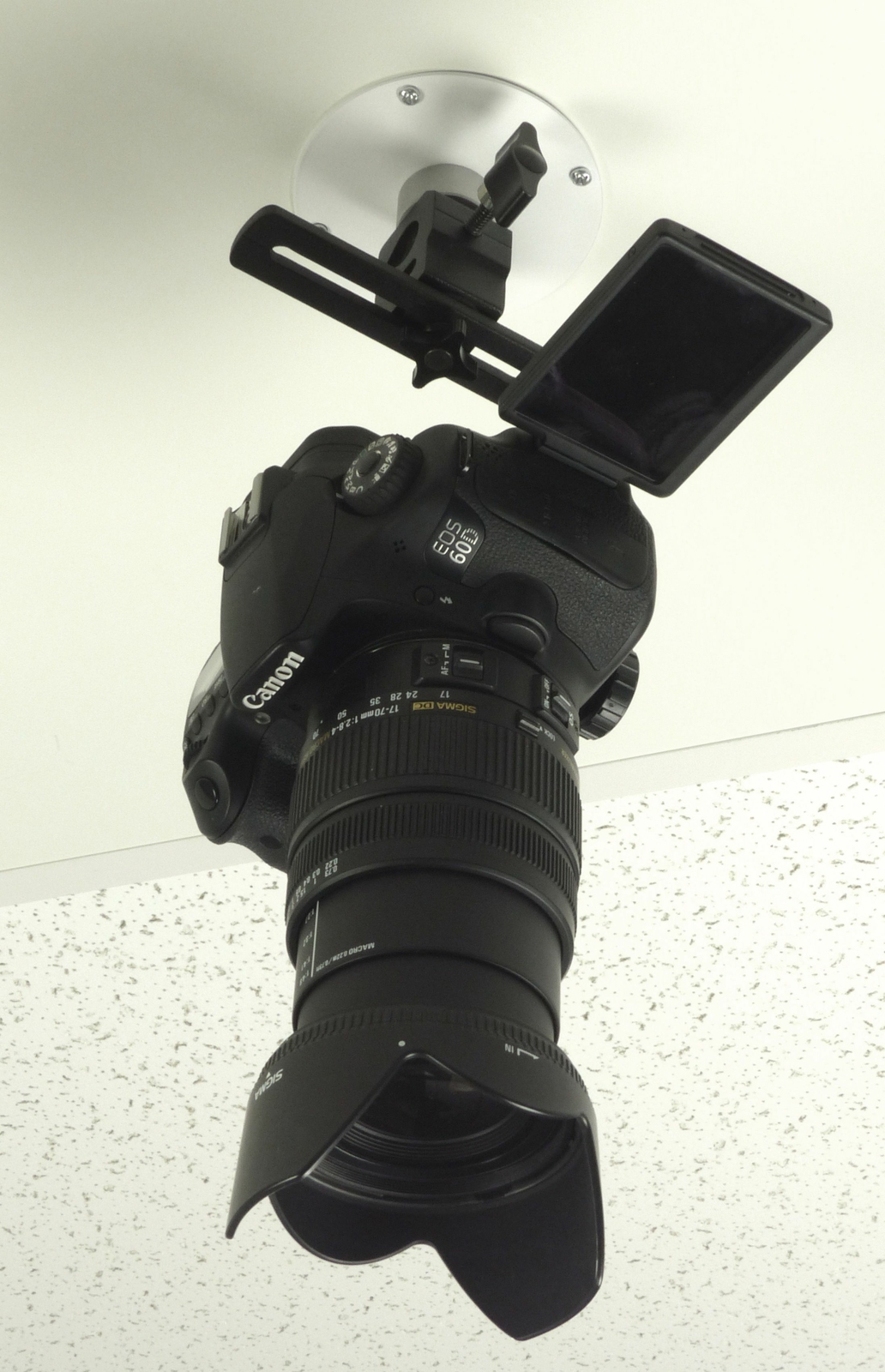 ALZO Face Down Camera Screw to Ceiling Mount L Bracket