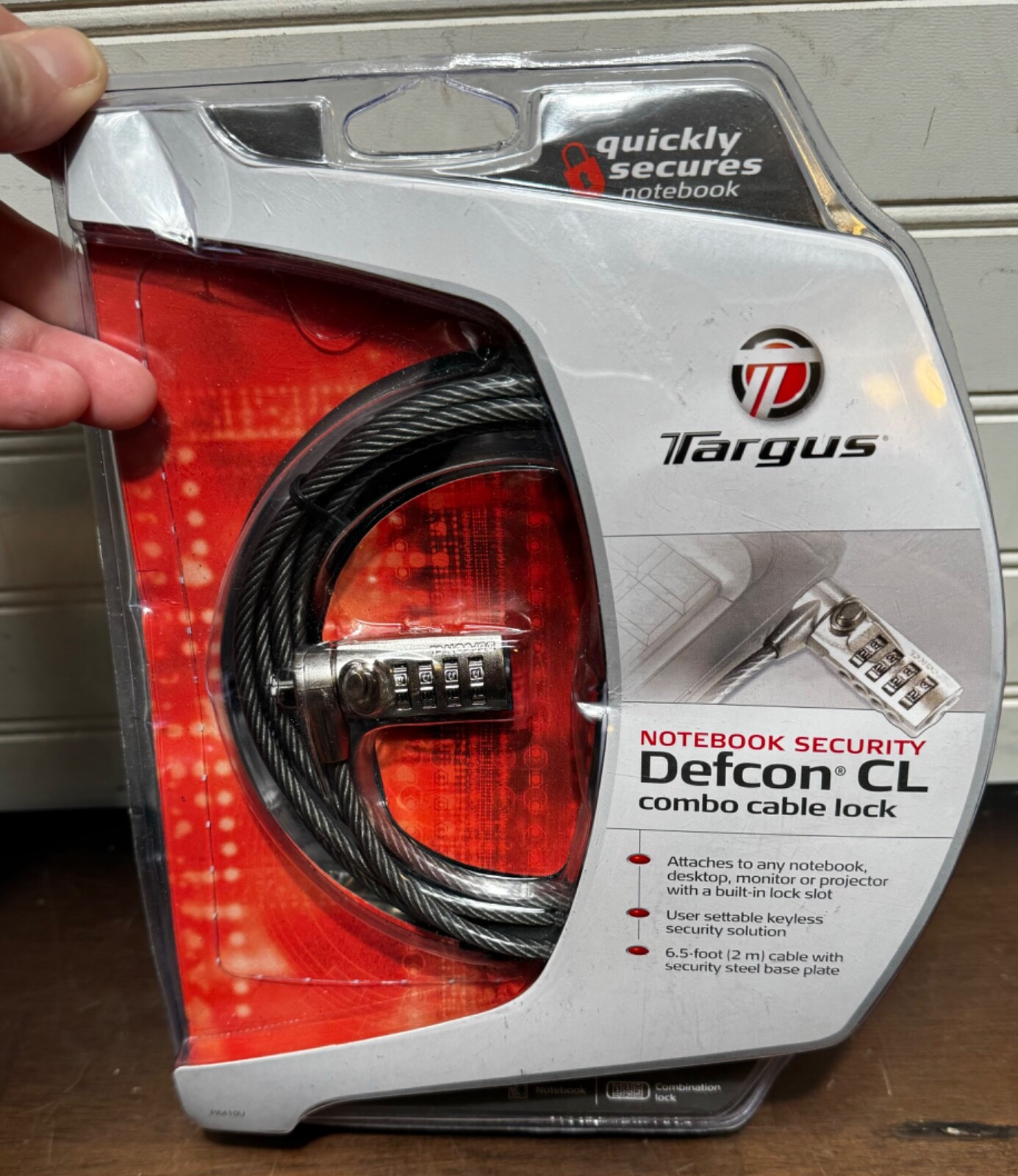 Targus Defcon CL Combo Cable Lock Notebook Laptop Security 6.5 Feet New - sealed