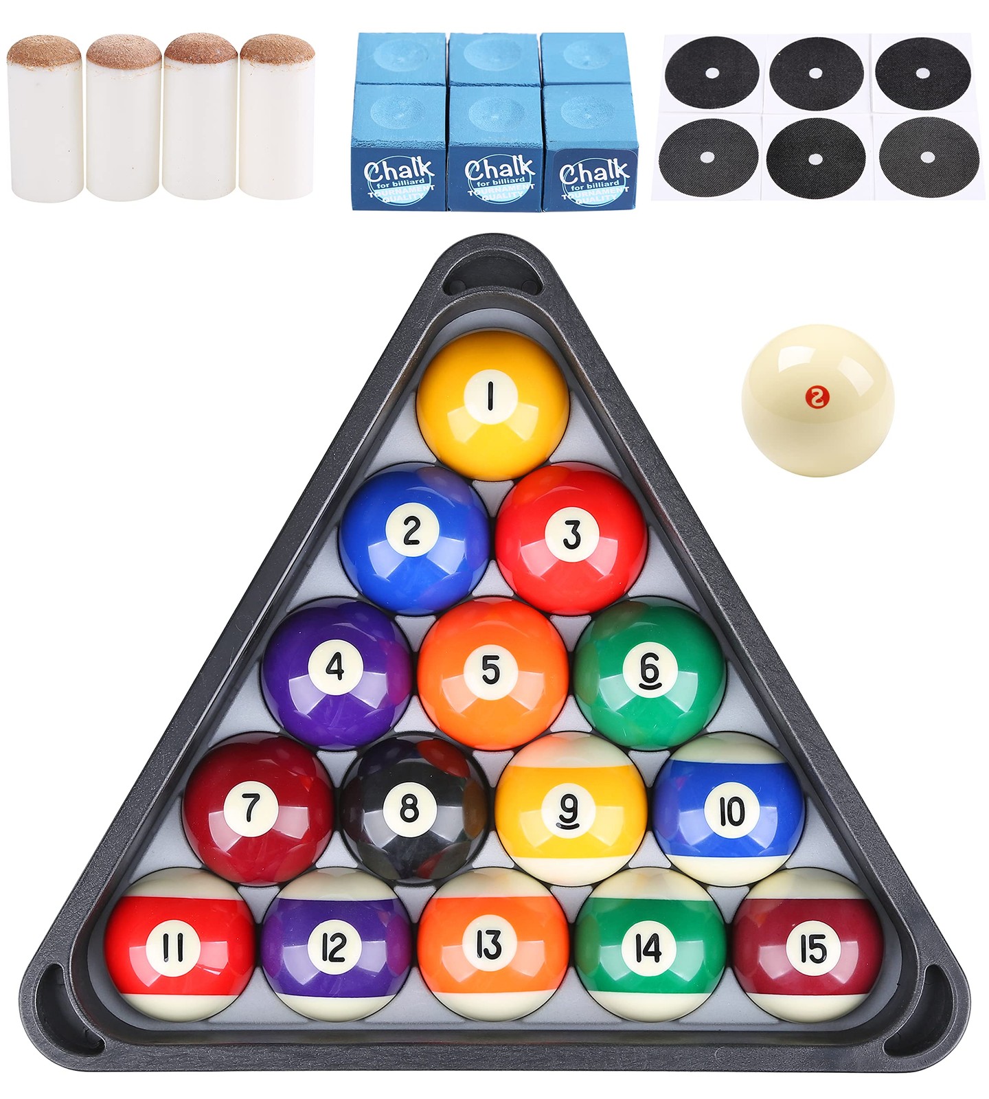 Regulation Billiard Set with Triangle