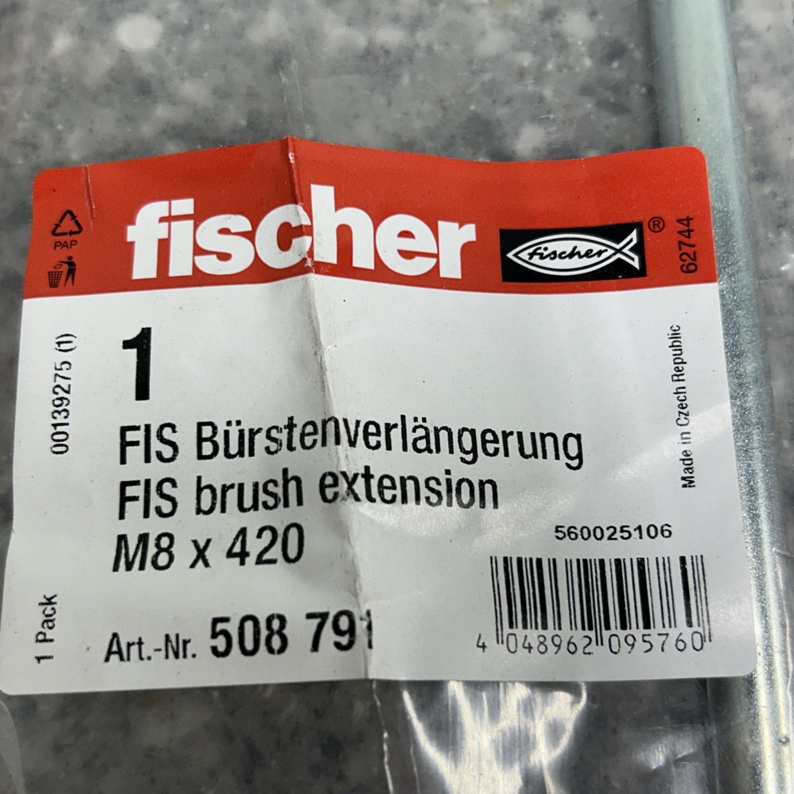 Fischer FIS 508791 Brush Extension M8 Thread
