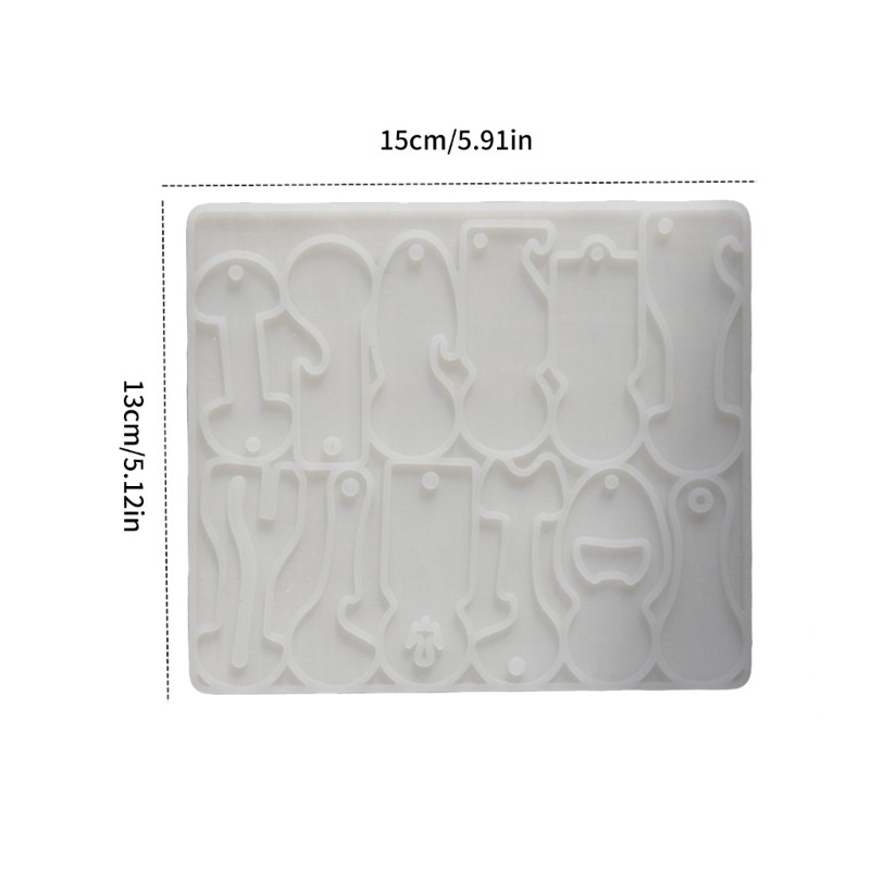 Long Time Use Washable Silicone Mould for Handcraft Trolley Tokens Keyrings