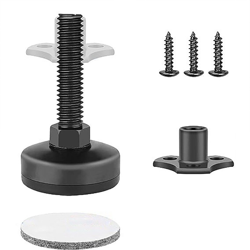 Practical Solid Base Workbenches Leveling Feet 3/8Inch Thread 4Pieces Pack