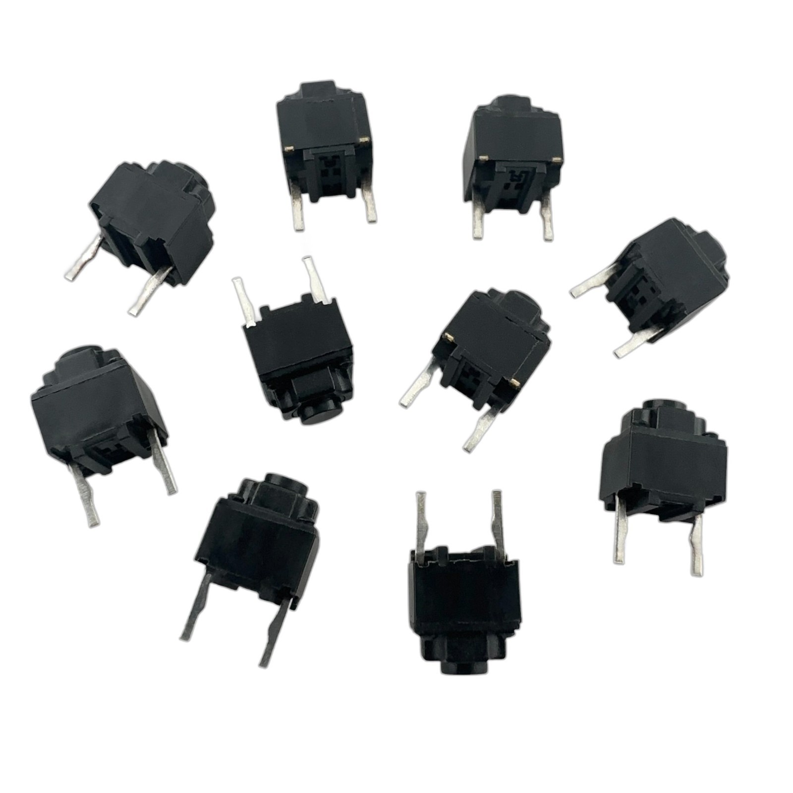 10pcs 6.2x62x7.3mm Tactile Clicky Mouse Micro Switch 2-Pins 70gf