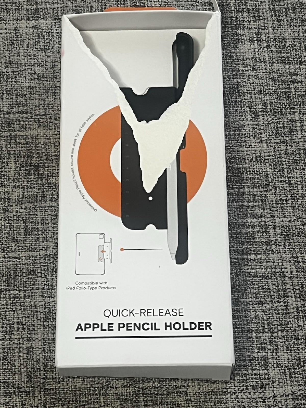 MOFT Quick-Release Apple Pencil Holder Magnetic iPad Folio Accessory Black NEW