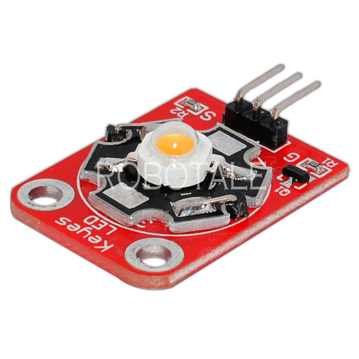 5PCS KEYES 3W LED Module High-Power with PCB Chassis for Arduino STM32 AVR