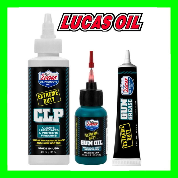 LUCAS CLP OIL 4oz, Needle Oiler & Grease Tube Rifle Pistol Cleans & Protects USA