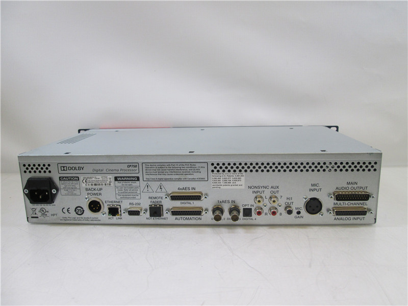 Dolby CP750 Digital Cinema Processor Surround Sound Processor Please Read