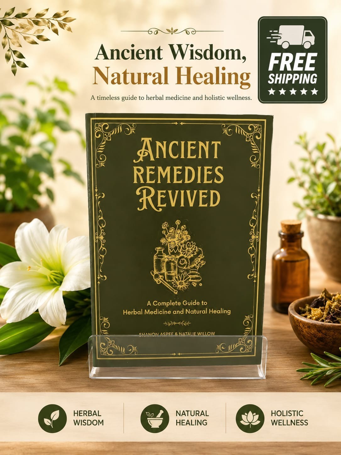 Ancient Remedies Revived Complete Guide to Herbal Medicine, Natural Healing Book