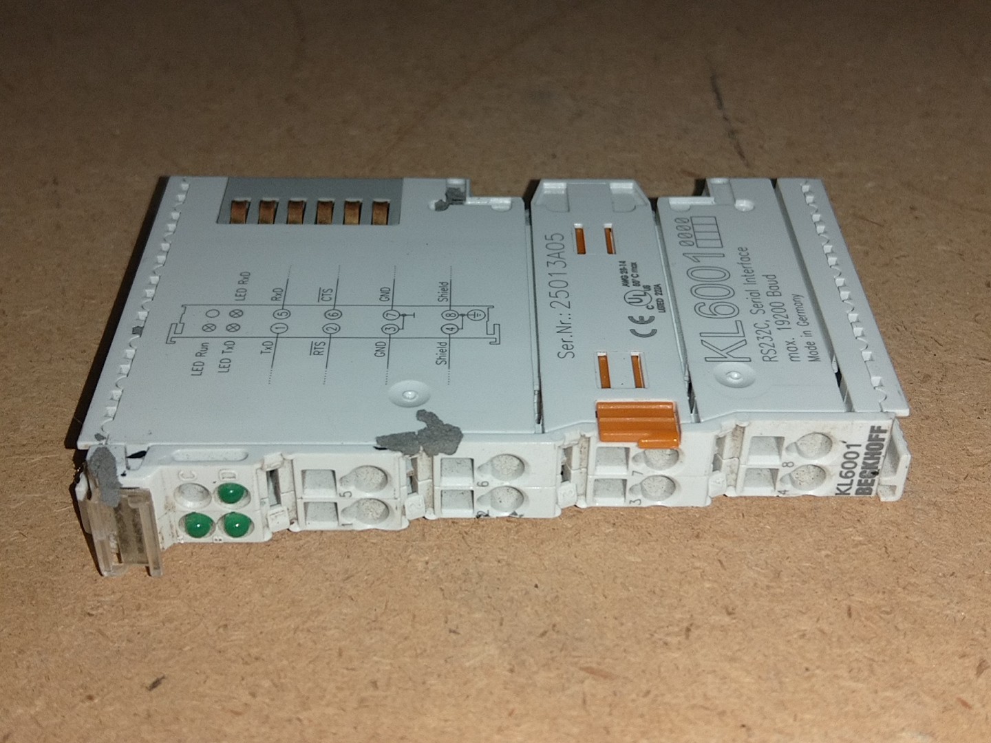 Beckhoff KL6001 Rs232C Serial Interface Module