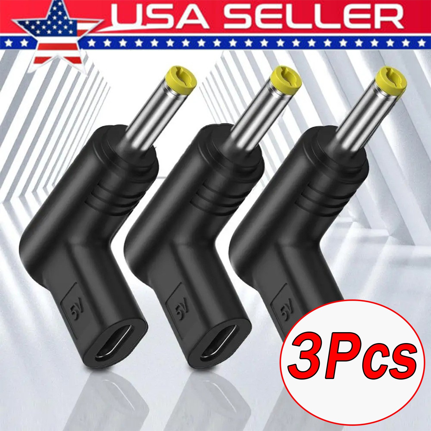 3Pcs PSP USB-C Charging Adapter for 1000 2000 3000 E1000 Coverts to USB Type-C