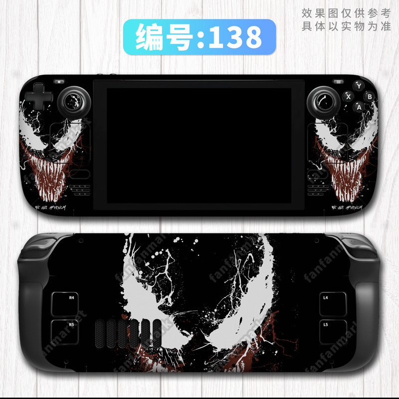 Vinyl Decal Skin Sticker Protector for Steam Deck Full Set Stickers #138