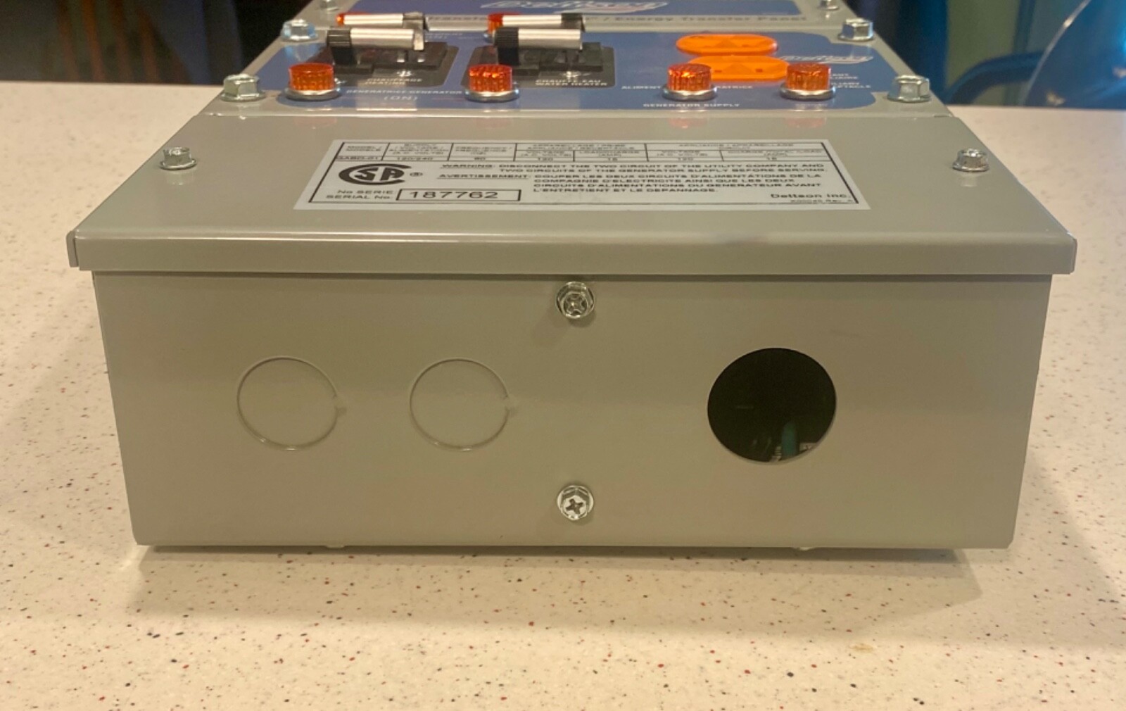 DETTSON Inc, Energy Transfer Panel Hydro/Utility Model GABD-01