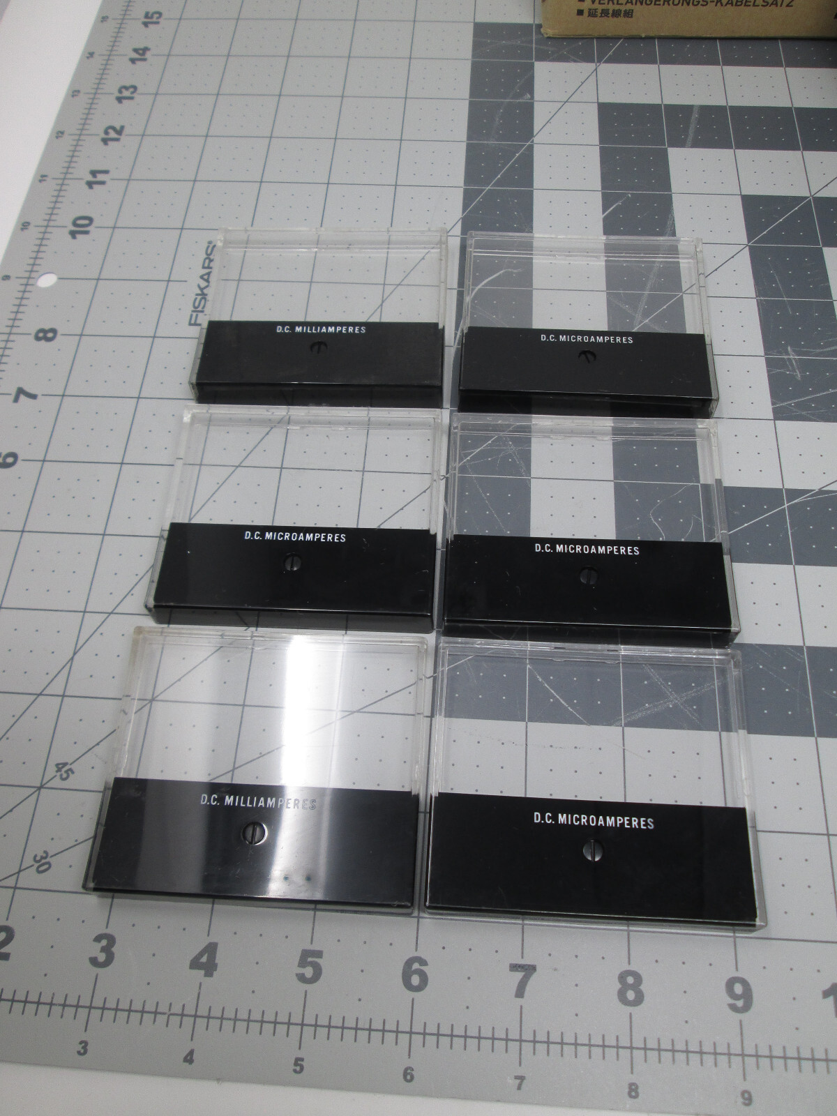 DC Micro Amperes Meter Bezel Lens ~80mm x 69mm x 11mm