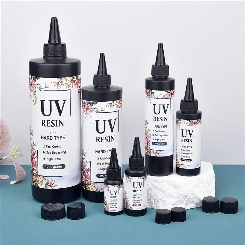UV Resin Crystal Clear Hard Glue Ultraviolet Curing Epoxy For DIY Handmade USA