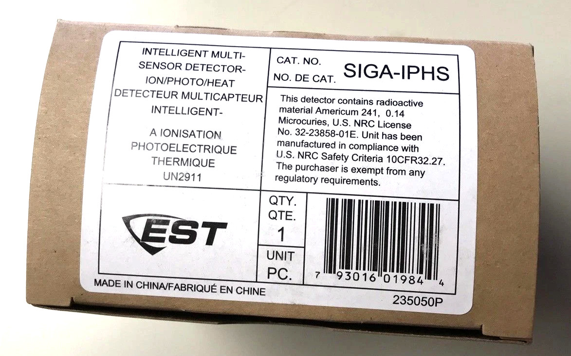 EDWARDS EST SIGA-IPHS MULTI-SENSOR DETECTOR ION/PHOTO/HEAT