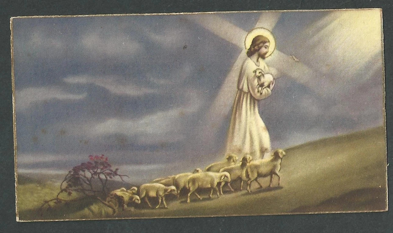 Holy card antique de Jesus santino image pieuses estampa