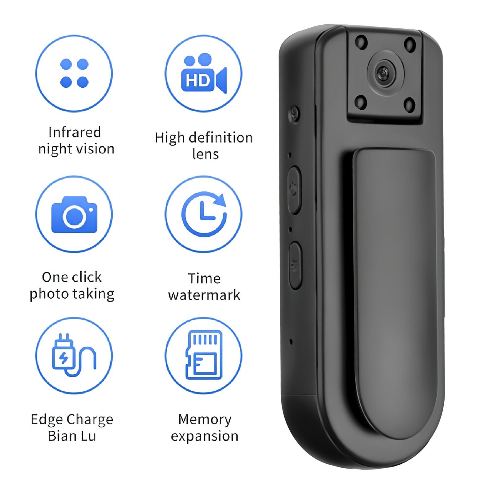 Wireless Body Camera Recorder Audio Recording Digital Video Camera Night Vision