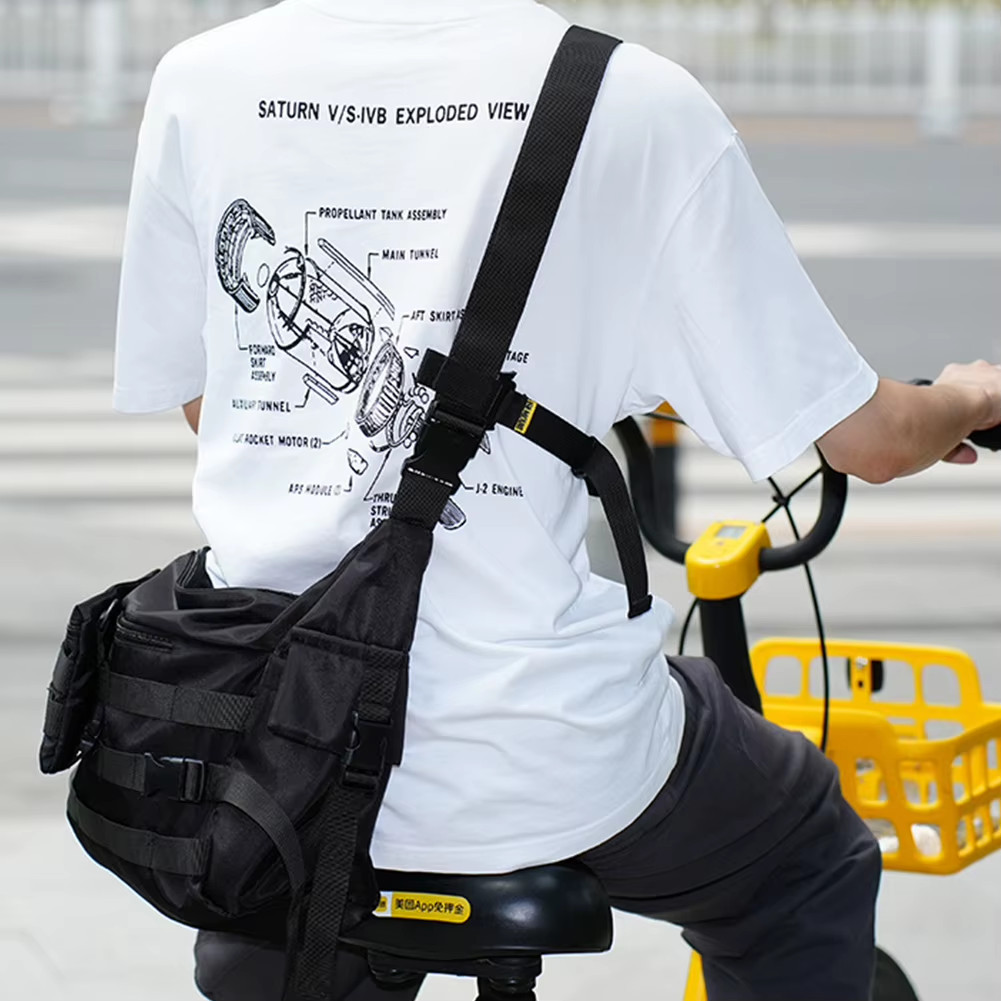 Three Point Auxiliary Backpack Stability Strap Adjustable Fixed Shoulder Bag ant