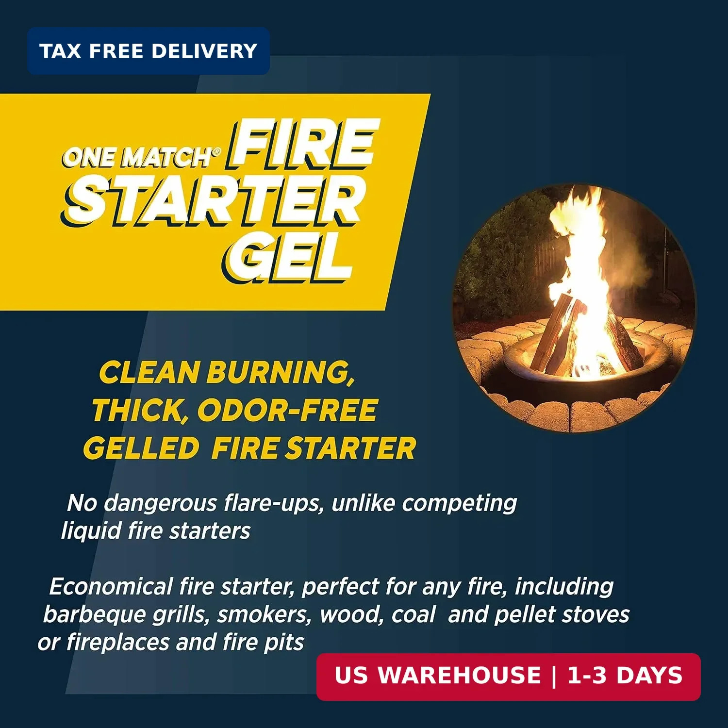 One Match Gel Fire Starter, 16 fl. oz.