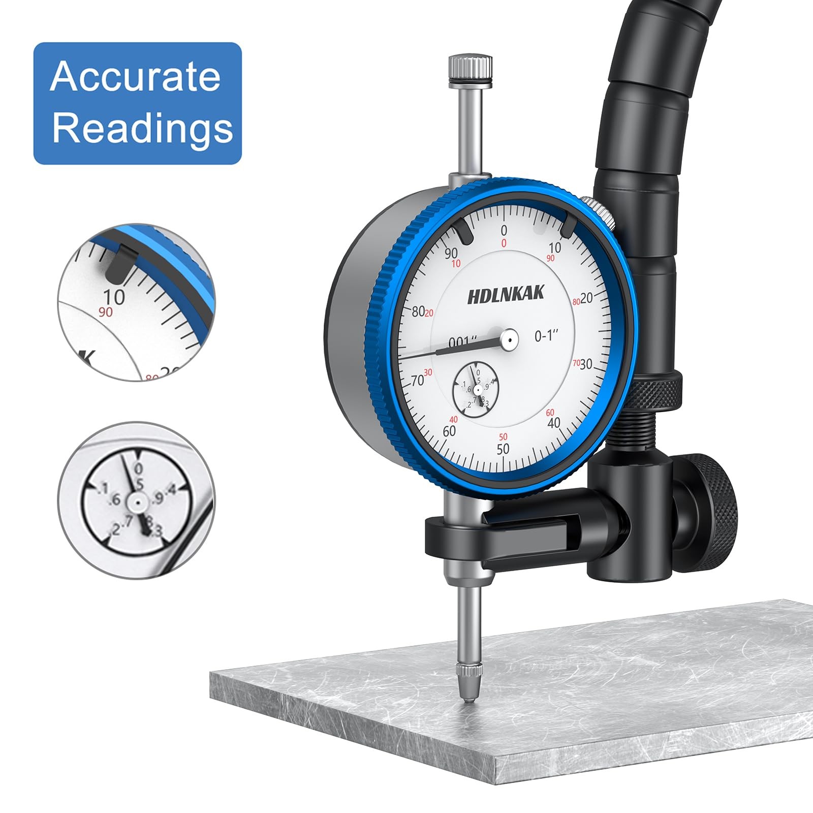 Disc Rotor Ball Joint Dial Indicator Gauge Set Precise Alignment Meter Tool