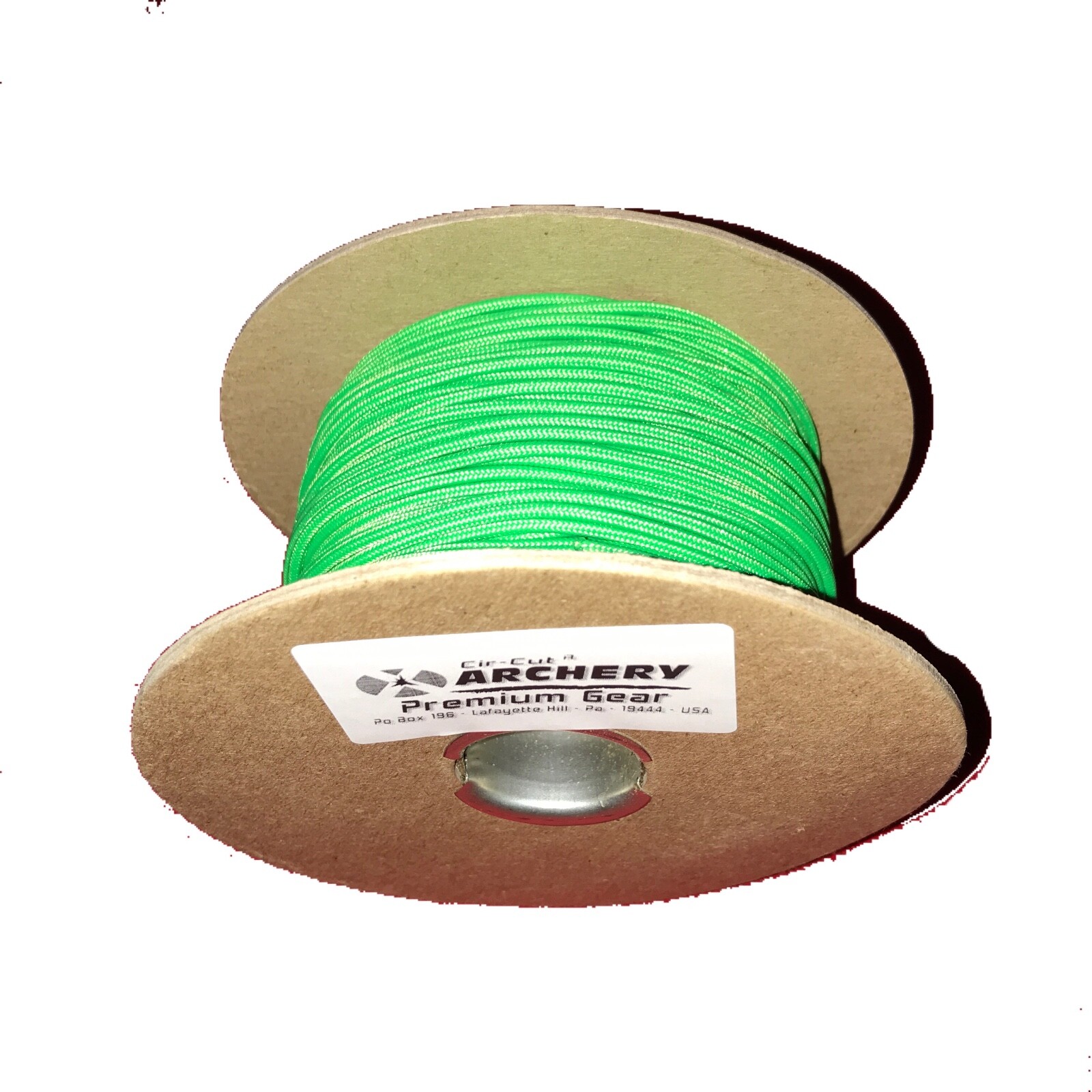 3', 6', 9', 12', 15' - FLO GREEN - D Loop Cir-Cut Rope Material ARCHERY Release