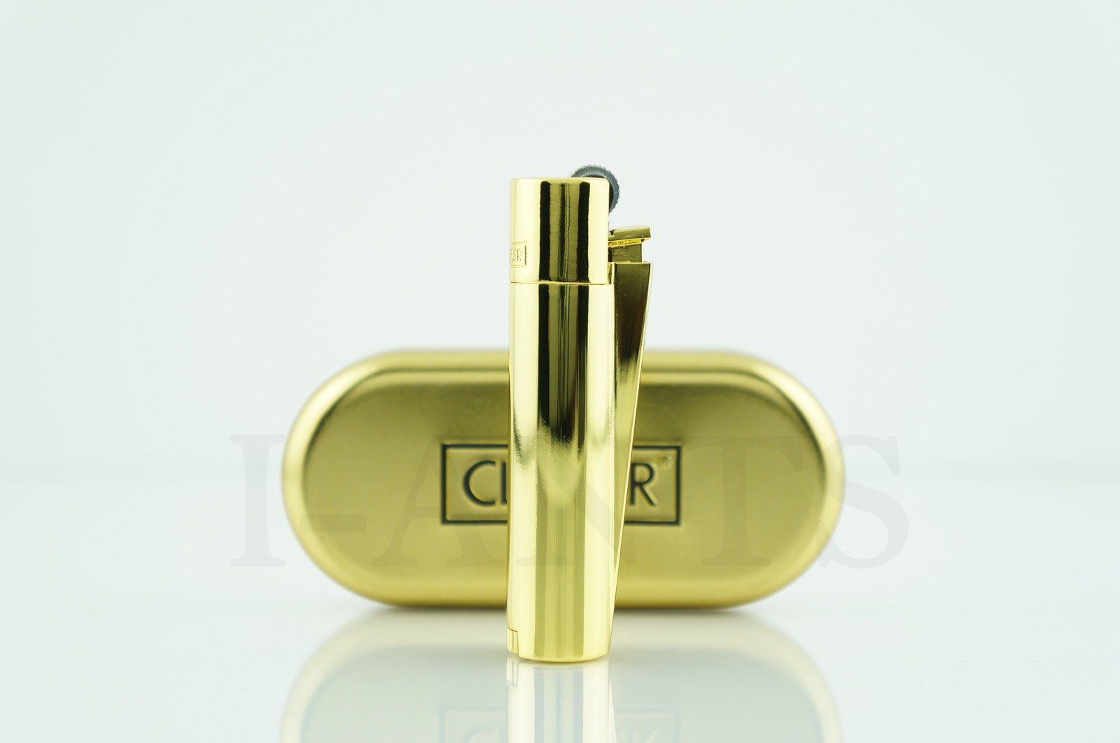 1x Full Size Refillable Regular Flame Metal Clipper Lighter With Gift Box!