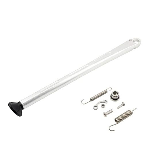 Dirt Bike Kickstand Foot Side,Motorcycle Support Parking Side Stand Silver