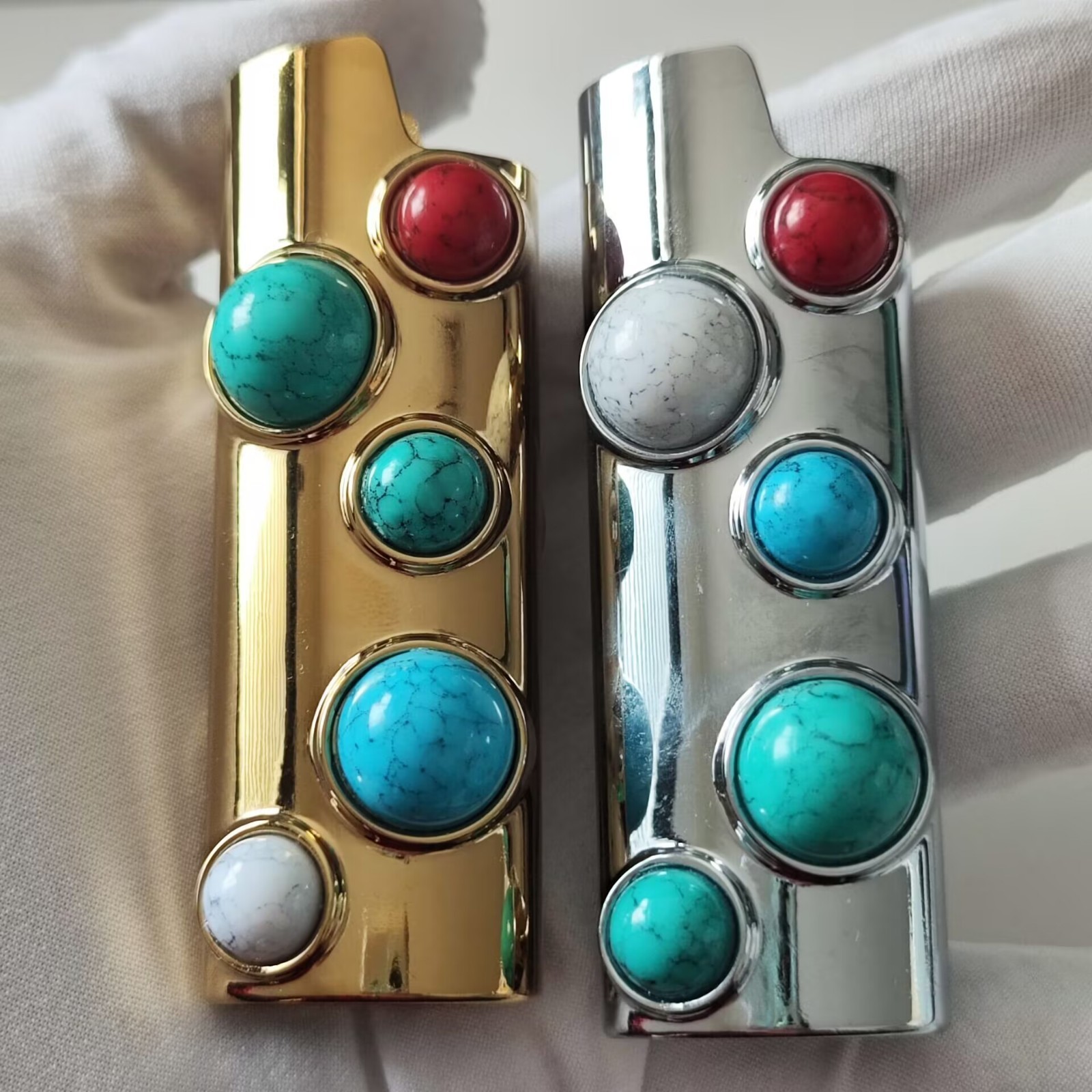 New 1PC Metal Lighter Case Cover Shell Fits Bic J6 Size Lighter Case Cover