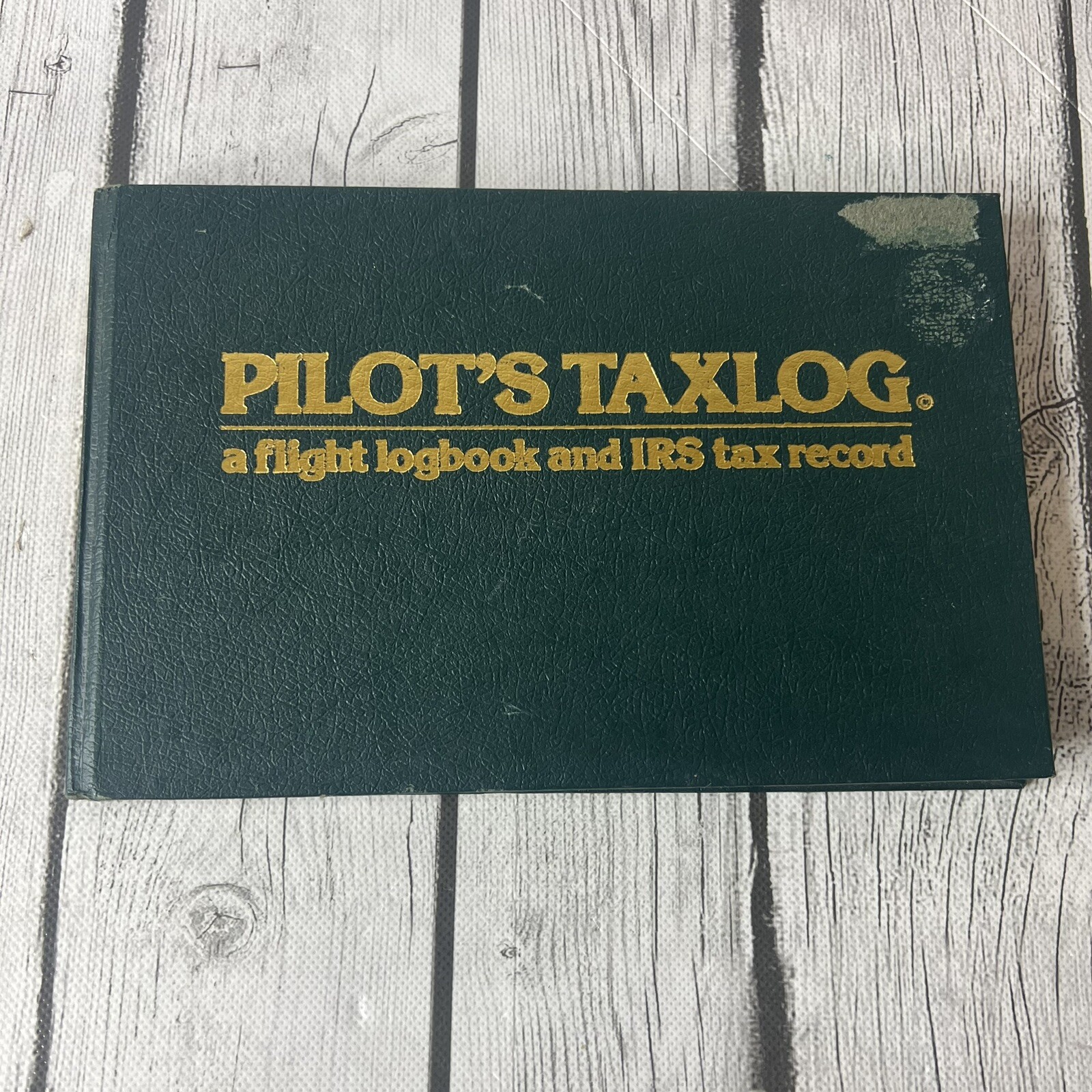 PILOT'S TAXLOG Flight Logbook And IRS Tax Record 1989 6th Edition