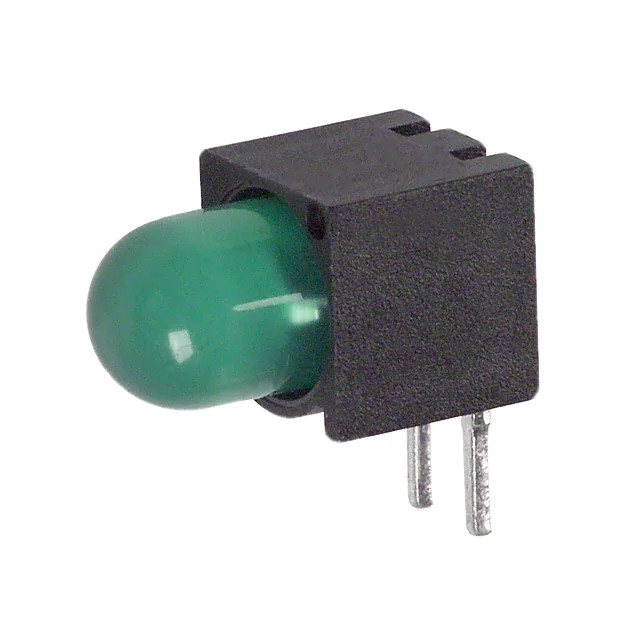 Pack of 10 550-2205F LED 5mm R/A EFF Green PC MNT