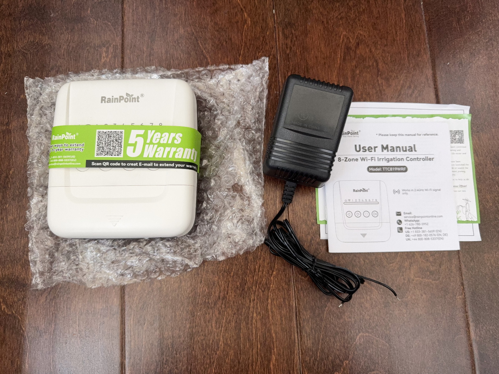 RAINPOINT Smart 8 Zone WiFi Irrigation Controller Model TTC819WRF Missing Screws
