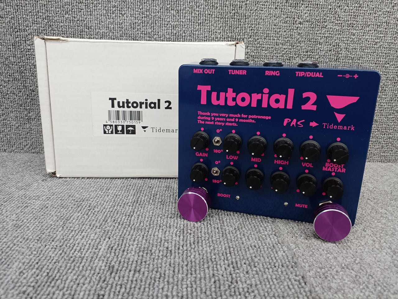 TIDEMARK TUTORIAL 2 Effector Preamp Acoustic Guitar Vintage Used
